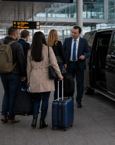 Taxi naar Schiphol