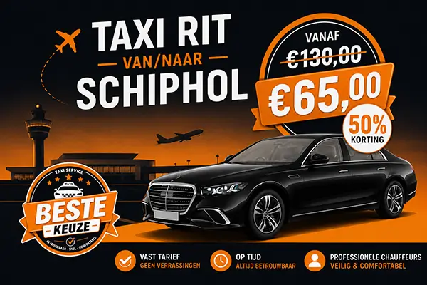 Taxi LS taxi rit schiphol